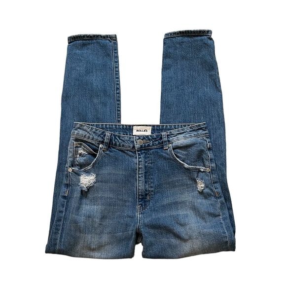 Rolla’s (from Free People) Miller Mid High Rise Slim Jeans, Sz 28 - Picture 7 of 14